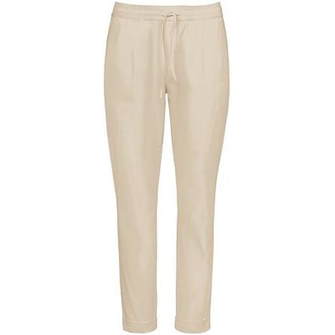 Enkellange comfortbroek pasvorm Cornelia Van Peter Hahn beige