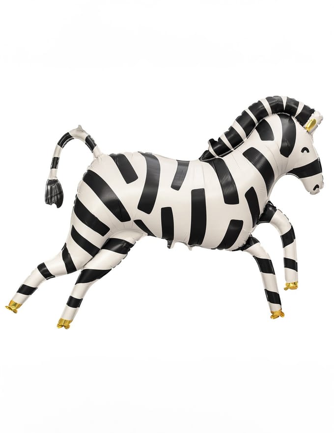 PARTYDECO - Zebra folieballon 115 x 85 cm