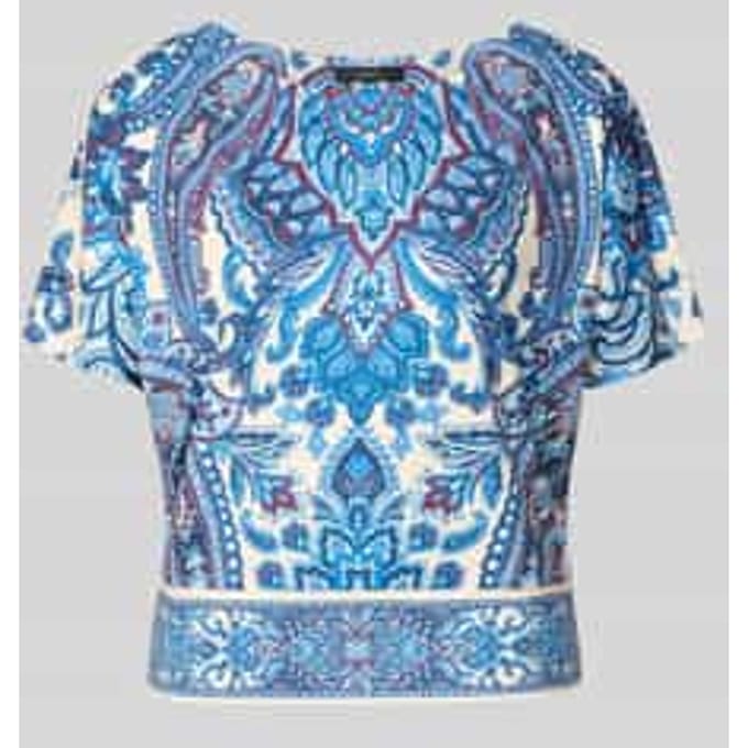 T-shirt met allover-look