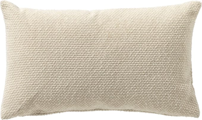 Dutch Decor JULIO - buitenkussen 30x50 cm - waterafstotend en uv-bestendig - Marshmallow - wit