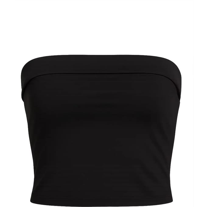 Urban Classics Bandeau CropTop Dames Top - zwart - M