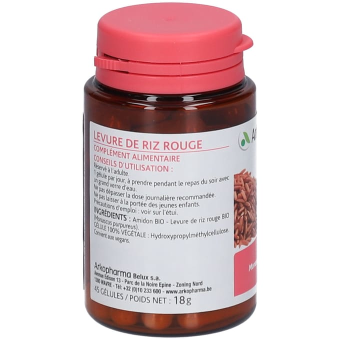 Arkocaps Rode Gist Rijst - 45 Capsules - Voedingssupplement