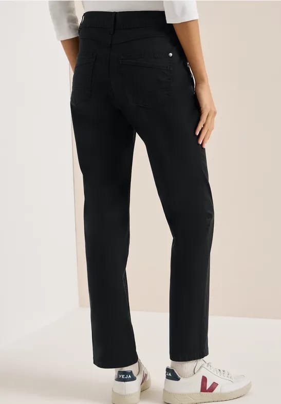 Broek met gewassen look
