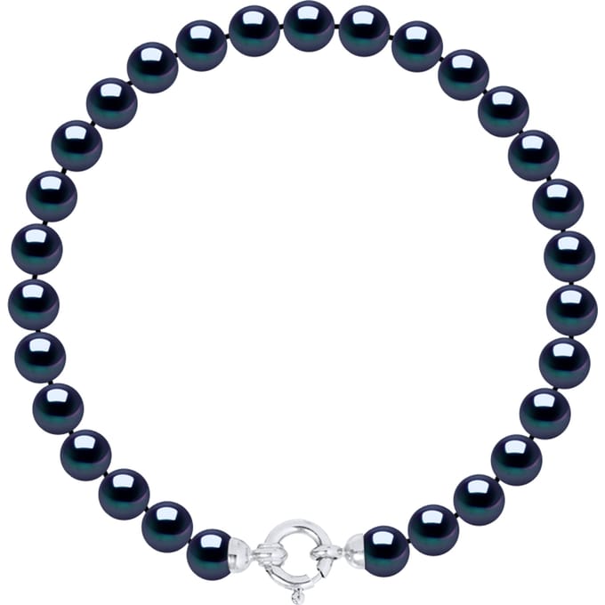 Armband Gekweekte Parels Zoetwater 6-7mm Sluiting Black Luxury White Gold