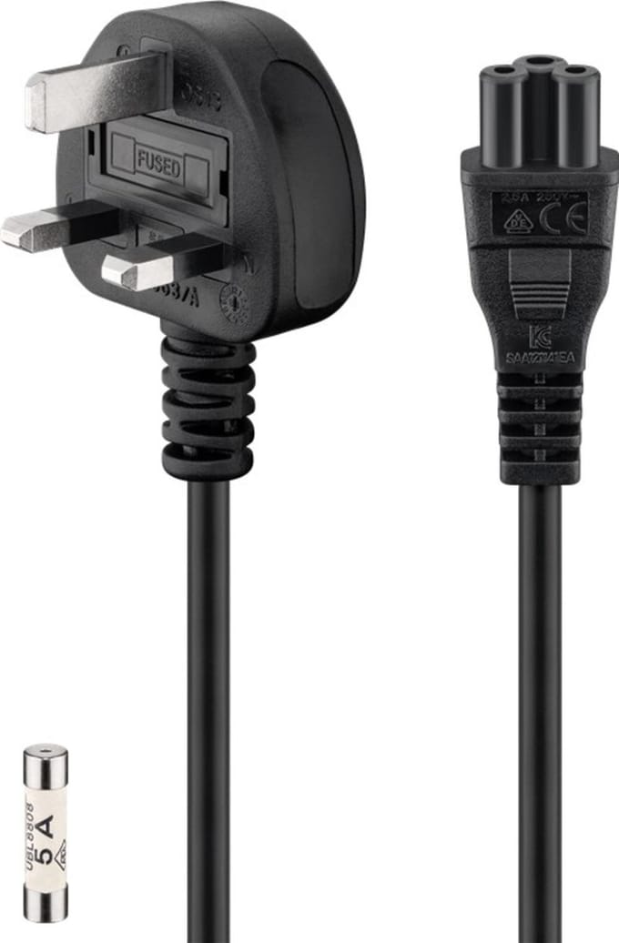 Pro UK - appliance Verbinding cord 1.8 m Zwart