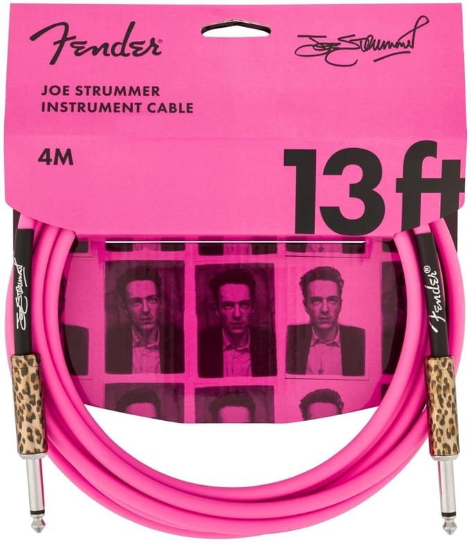 Fender Joe Strummer Gitaarkabel 4m - Pink Leopard