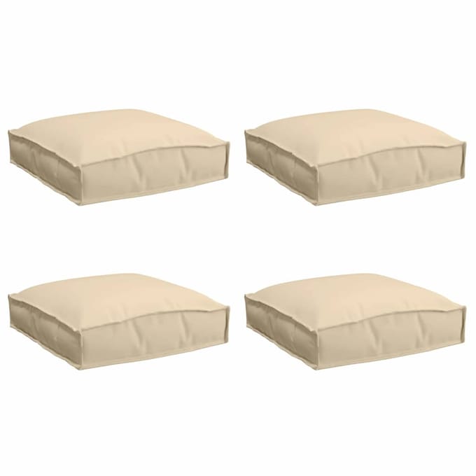 vidaXL - Kussen - 4 - pcs - Beige - 40 - x - 40 - x - 8 - cm - Oxford - Stof