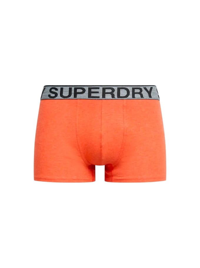 Superdry TRUNK TRIPLE PACK Heren Onderbroek - Karst Mega Blck/Blck/Ornge Mrl