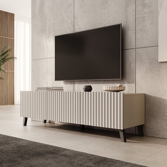 Meubella - TV-Meubel Pepinos 2 - Beige - 150 cm
