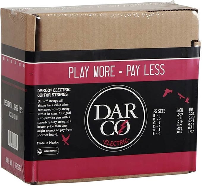 Darco D930/BULK elektrische gitaarsnaren – 25-setsbulkset (009-042)