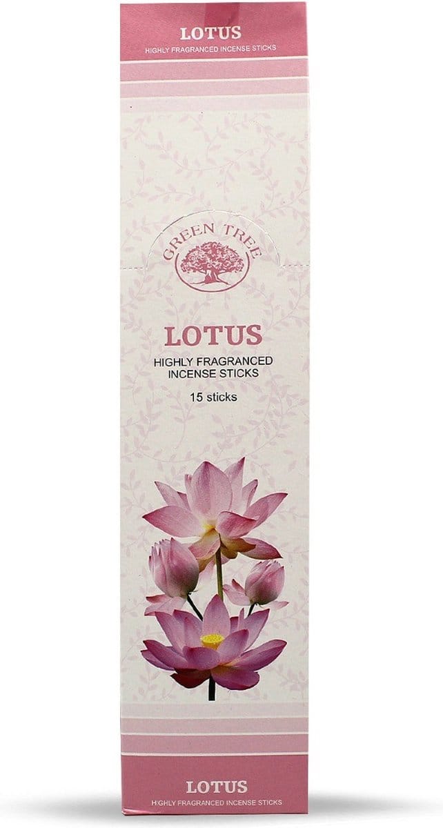 Green Tree - Wierook - Wierookstokjes - Wierooksticks - Incense sticks - Lotus - 2 Pakjes