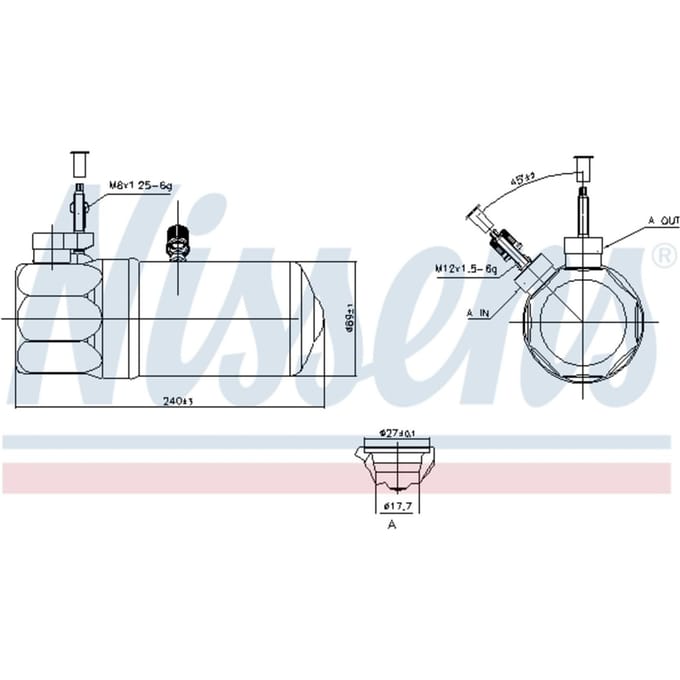 Droger, airconditioningsysteem NISSENS 95572