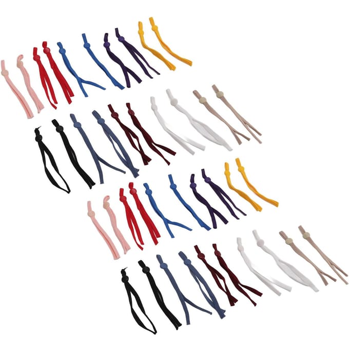 40 STUKS Masker Elastieken Hoge Dichtheid Vlecht DIY Productie Masker Elastisch Koord met Verstelbare Gesp blue