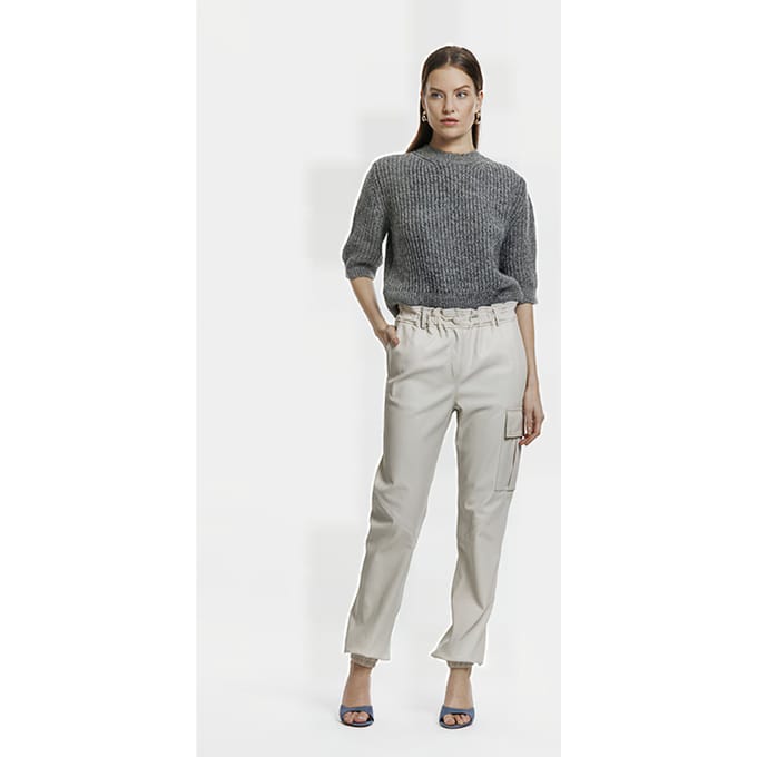 ALTER EGO Yara Trousers Off White Taglia: M | Pantaloni di pelle Outlet | Donna | Bianco