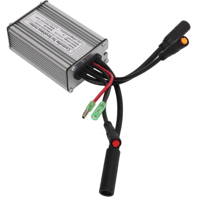 Contrôleur d'Vélo Électrique 36V 48V 17A Onde Sinusoïdale 6mos avec Ligne Lumineuse pour Moteur 250W gray