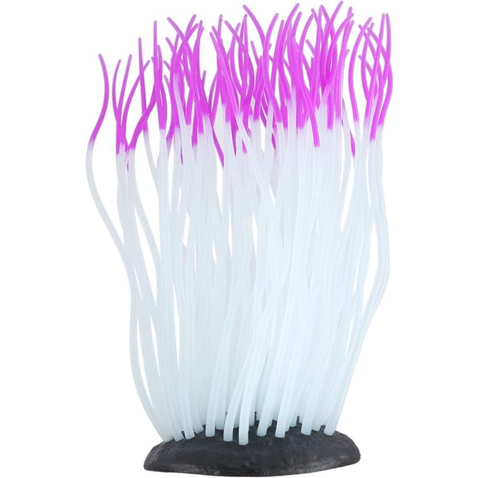 Simulation Anémone de Mer Artificielle Corail Ornement pour Aquarium Poissons Décor(vert)