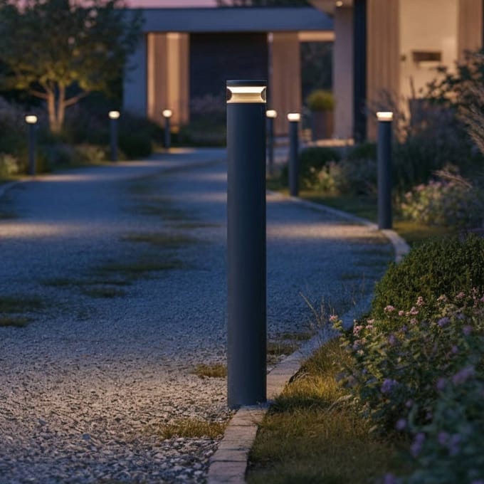 Ideal Lux LED tuinpadverlichting Boeing, hoogte 100 cm, antraciet