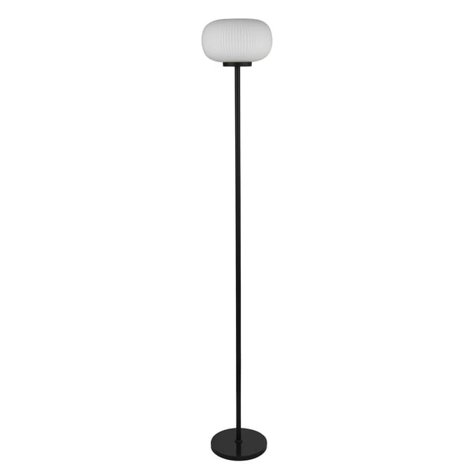 Searchlight Vloerlamp Lumina met glazen kap