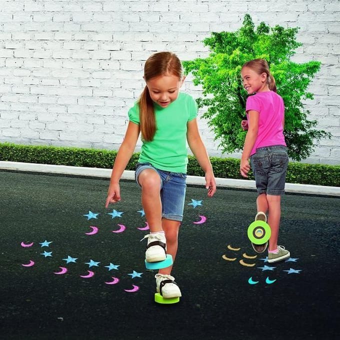 Creatief buitenspel - Chalktivity - Schoentampons - Vanaf 4 jaar - Verstelbare banden