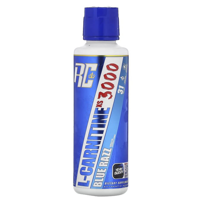 Ronnie Coleman, Édition Vitale, L-CarnitineXS 3000, Saveur Framboise Bleue, 16 fl oz (473,28 ml)