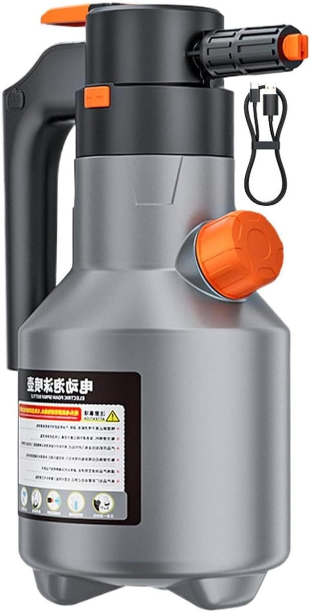 Schuimsproeier Auto - Hogedruk Spuitfles - Auto Wassen - Elektrische Schuimtoepassing - 2 Liter - Transparant