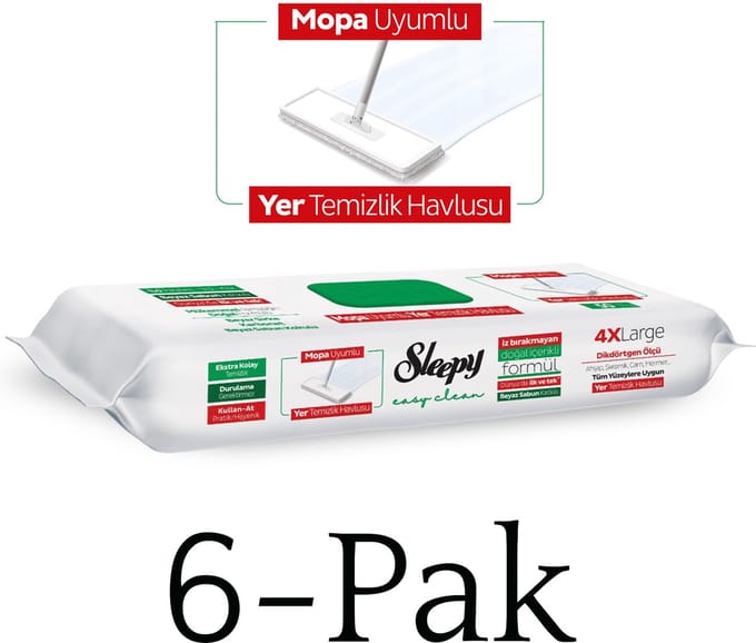 Sleepy Easy Clean Compatibele Vloerreinigingsdoek - Witte Zeep x6
