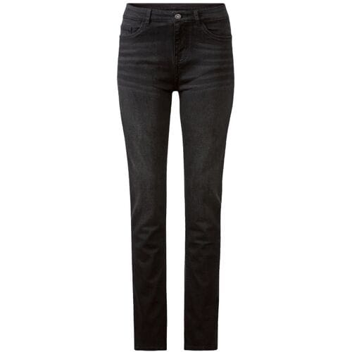 ESMARA Dames jeans - Slim fit (Korte lengte, Zwart, 34)