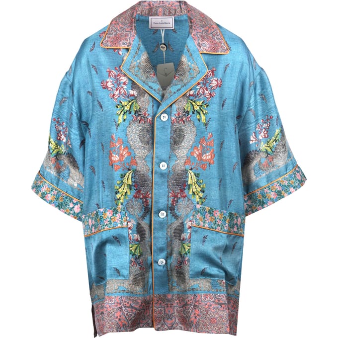 Pierre-louis Mascia - Shirt - 470094 - Turquoise Fantasy