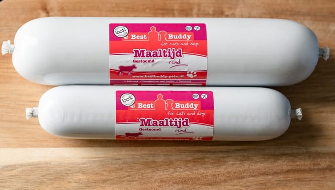 Gestoomde Maaltijdworst Rund 800 gram - Glutenvrij - Best Buddy Pets