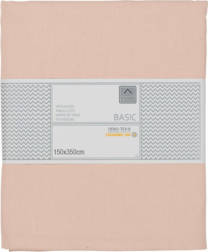 Dutch Decor Tafelkleed 100% Katoen 150 x 350 cm - Oud Roze