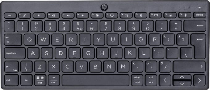 HP 350 Compact - Draadloos Toetsenbord - Bluetooth - Qwerty - ISO - Zwart