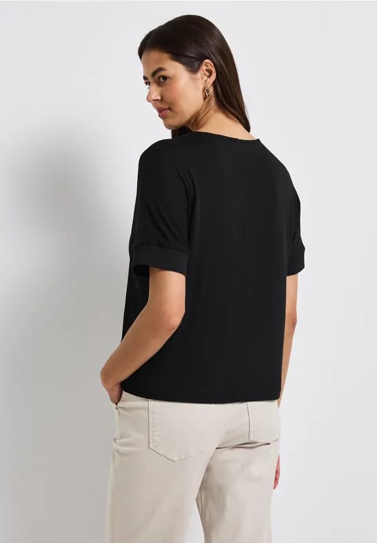 Gestructureerd gemengd shirt