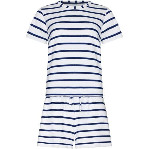 MyRebelle - Shortama - Blue Bay - Blauw/Wit - Gestreept - Maat 48