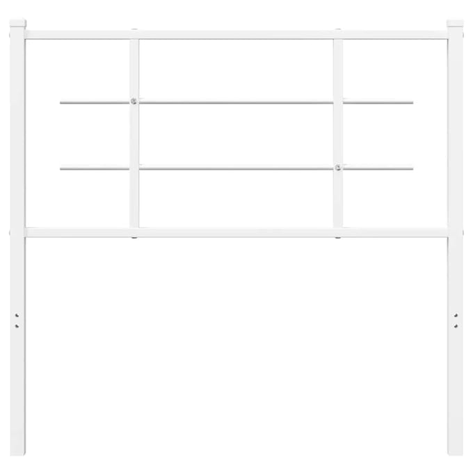 vidaXL - Vervangend - hoofdbord - 100 - cm - metaal - wit