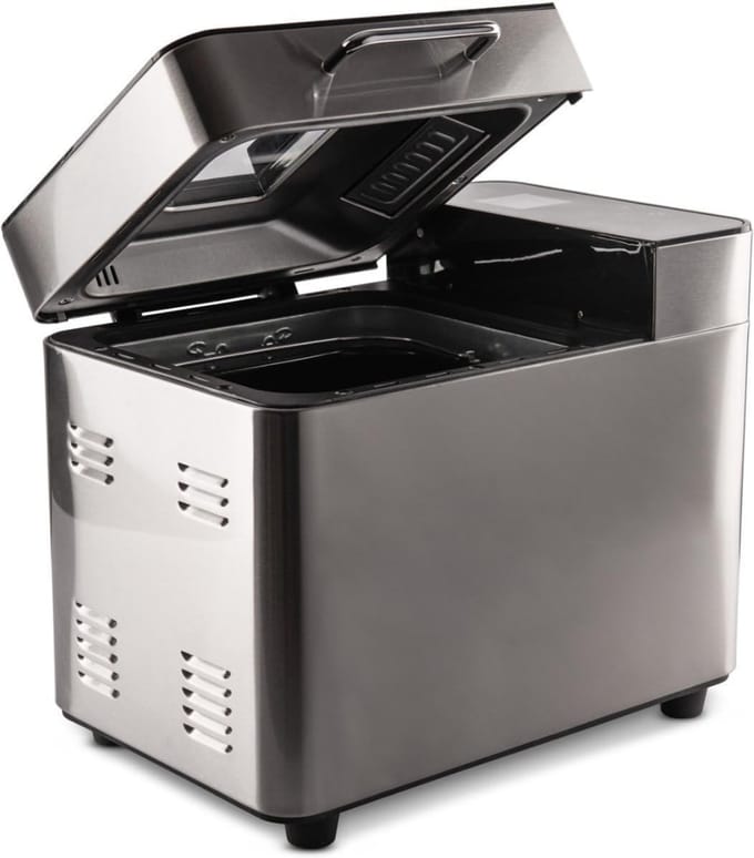 TIM® Broodbakmachine-Broodbakmachines-Broodbakmachine-ZIlver-‎23cmx33cmx39cm