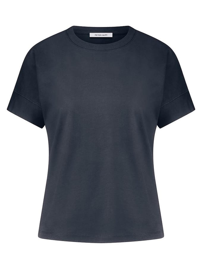 Shirt ronde hals Van Peter Hahn blauw