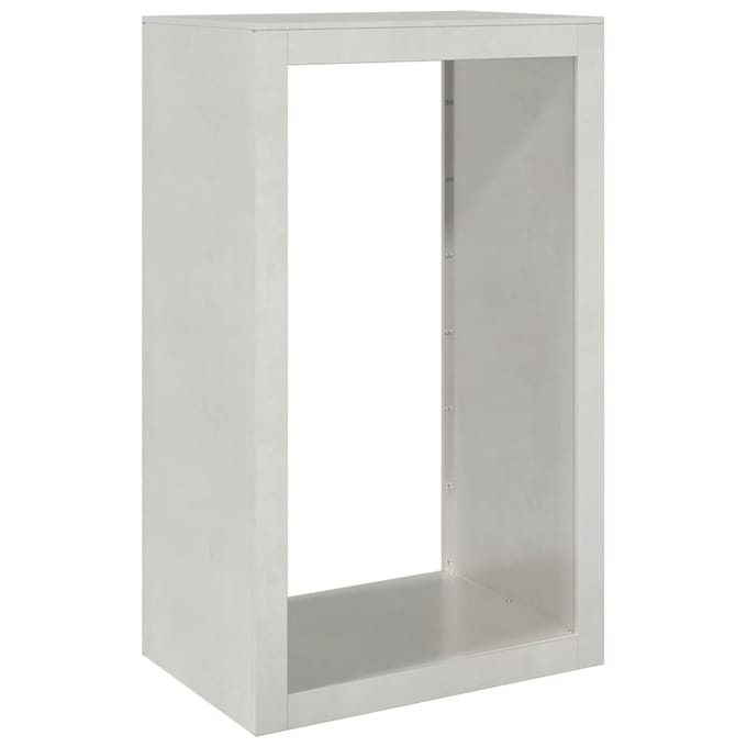 vidaXL - Haardhoutrek - 60x40x100 - cm - roestvrij - staal