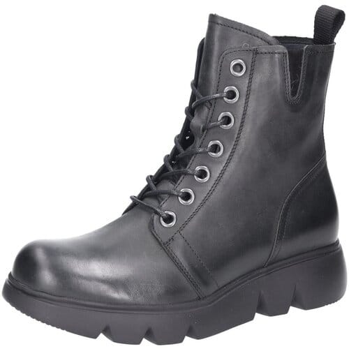 Wolky Hope XW Softy Wax Veterboots - Dames - Zwart - Maat 38