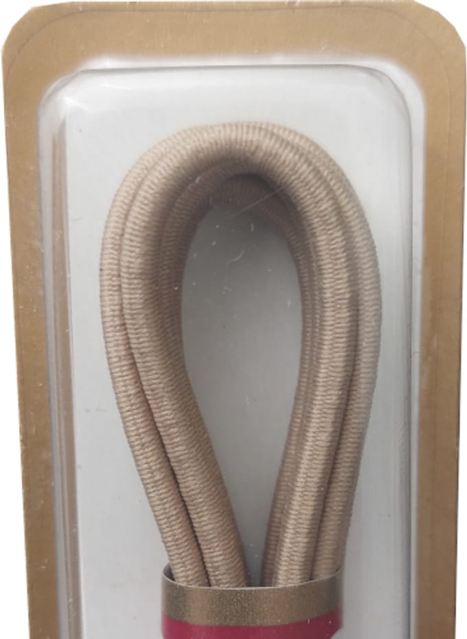 Ronilux Top Class Elastische Veter - Beige - Rond - Lengte 75 cm - Dikte 2,5 mm - Schoenveter