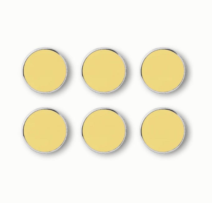 Mustard - The buttons - Magneten - Set van 6 - Butter