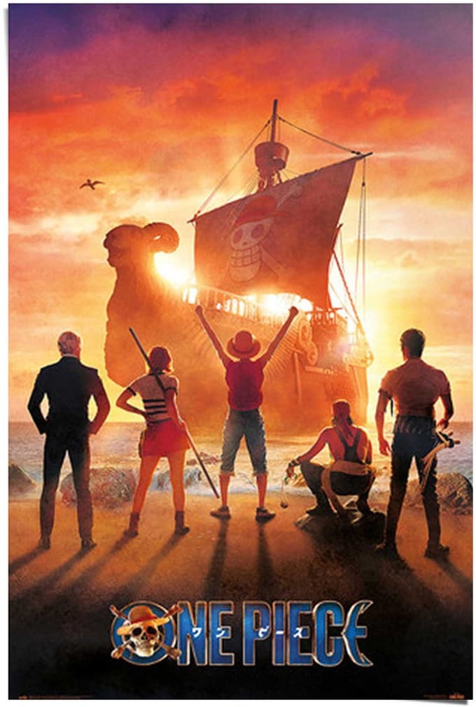 Poster One Piece - straw hat pirates - 91,5 x 61 - Papier - REINDERS