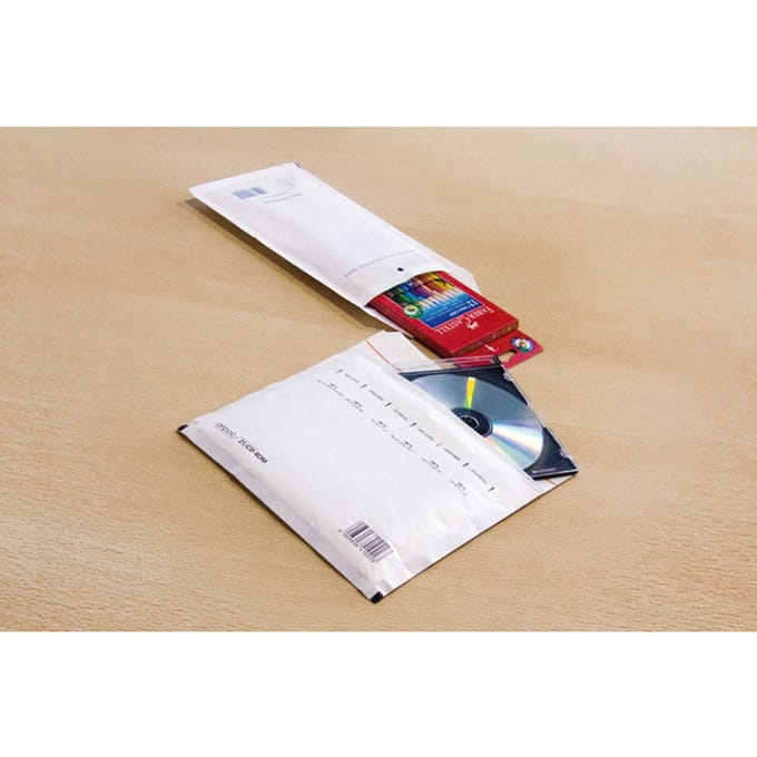 Raadhuis luchtkussenenvelop - 240x275mm - E15 - met plakstrip - wit - 5 stuks