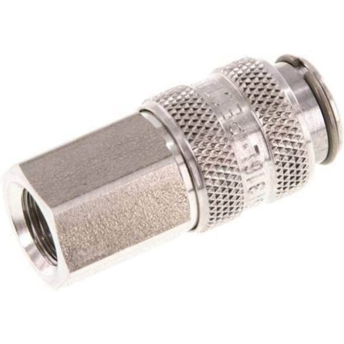 RVS 306L DN 5 Luchtkoppeling Snelkoppeling G 1/8 inch Binnendraad - CLS5-F-SSL-P-018