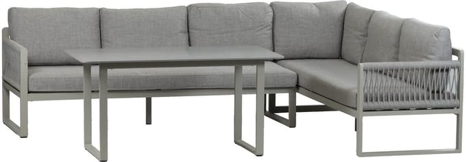 Hoek Lounge Dining set Reims | Rechts | Sand & Off Sand
