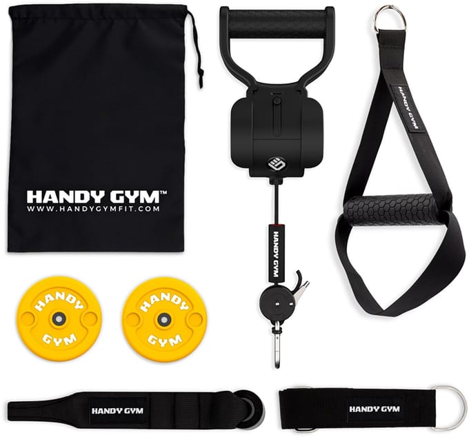 Handy Gym Evolution GO - Vliegwieltraining - Versterkt railsysteem - Excentrisch trainen