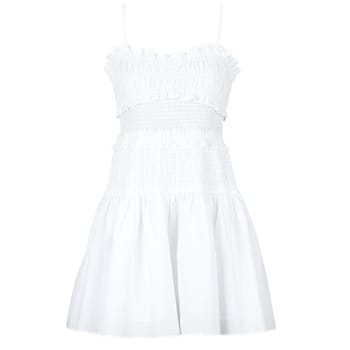 Korte Jurk MICHAEL Michael Kors POPLIN SMOCKED MINI DRESS