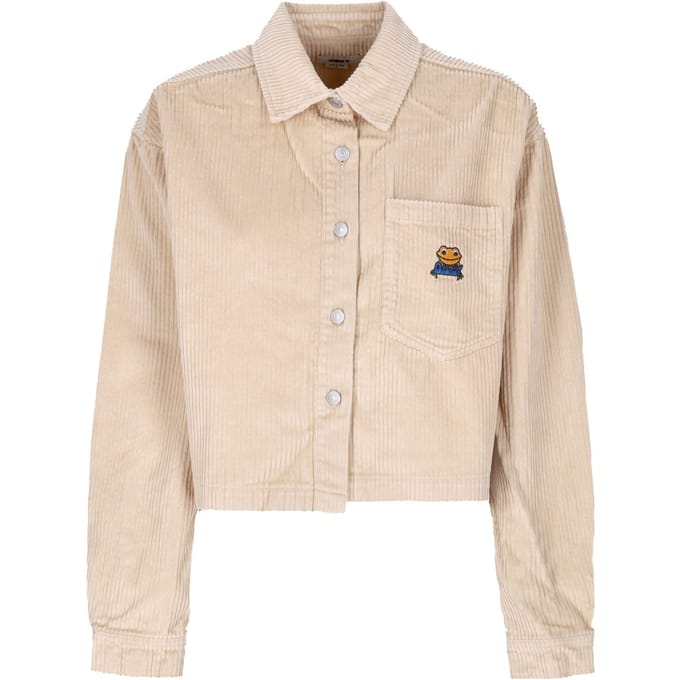 Damesshirt met lange mouwen en capuchon Liam cropped shirt L/s Irish Cream