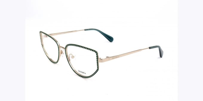 Max&co. MO5122 Shiny dark green 55/17/140 WOMAN Brilmonturen