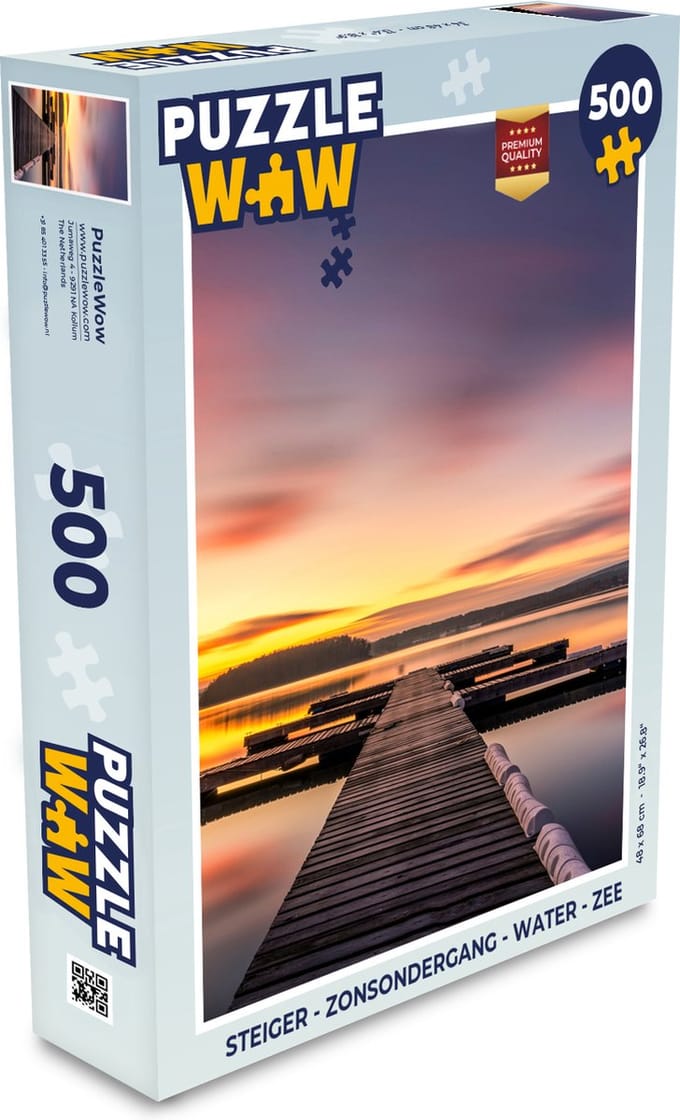 Puzzel Steiger - Zonsondergang - Water - Zee - Reflectie - Legpuzzel - Puzzel 500 stukjes
