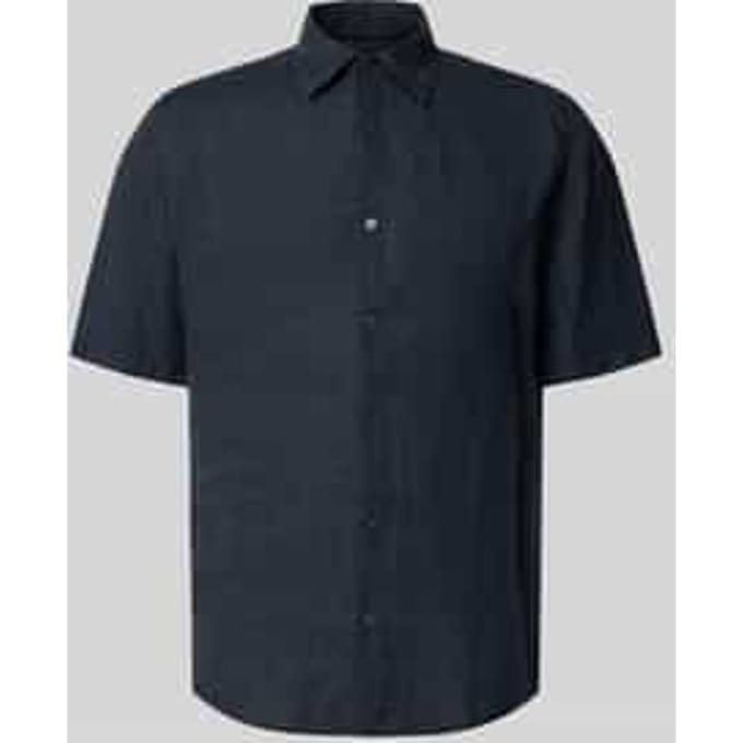 regular fit linnen overhemd met korte mouw model 'RASH_2_M'